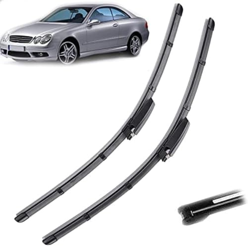 ZHAOWLI Scheibenwischer Set für Benz CLK-Class W209 C209 2002 2003 2004 2005 2006 2007, Auto Scheibenwischerblatt Ersatz-Scheibenwischer für Frontscheibe Ersatzwischblätter