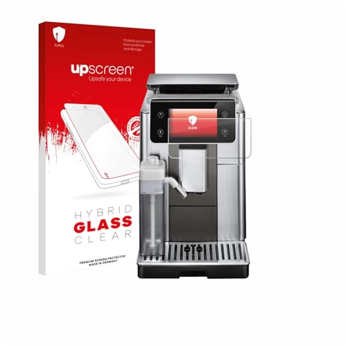upscreen Schutzglas für DeLonghi PrimaDonna Aromatic ECAM630.75.TSM | Transparenter Displayschutz Made in Germany Klare 9H Schutzfolie Glas-Folie Montage-Set Anti-Fingerprint