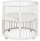 Buxibo – Babybox – Runde Spielkiste aus Holz – Laufstall – Inkl. Matratze – 91x91x85 cm – Weiß