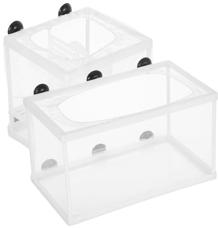 Toyvian 2 Stück Zuchtbox für Aquarien Isolierende für Fischbrut und Zucht Multifunktionale Lösung für Fischhaltung und Zucht