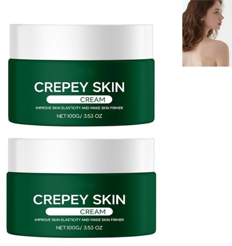 Crepey Skin Restoration Cream - Retinol, Hyaluronsäure & Collagen, Straffende Creme für Hals, Gesicht & Körper, Anti - Falten & Hautstraffung, tiefe Hydratation, Erhöhung der Hautelastizität (2PCS)