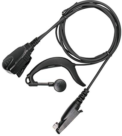 Retevis Ailunce HD1 Walkie Talkie Earpiece with Mic G-Shape Headset Compatible with RT648 RT87 RT29 RT647 Walkie Talkies (1 Pack)
