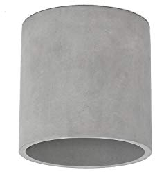 Licht-Erlebnisse Beton Deckenleuchte BOLD in Grau Modern rund Ø14 cm GU10 Strahler Deckenlampe Schlafzimmer