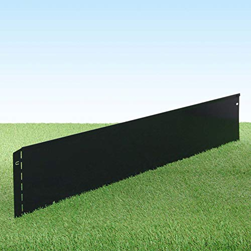 GartenAZ – Rasenkante Metall feuerverzinkt & beschichtet 103x20cm, Nutzlänge 50m - Flexible Rasenbegrenzung aus Stahlblech für Rasen- & Beetabgrenzung - Beeteinfassung Kante robust & langlebig