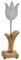 jakopabra Deko Tulpe aus Holz/Geschenk Blume/unechte Blumendeko/Holz Blume klein