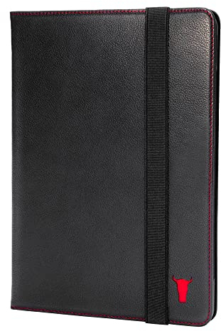 TORRO Lederhülle Kompatibel mit iPad Air 11 (2025/2024) und 5./4. Gen (2022/2020) - iPad Air M3/M2 Hülle mit Standfunktion, Apple Pencil Konnektivität und Wake/Sleep Funktion (Schwarz)