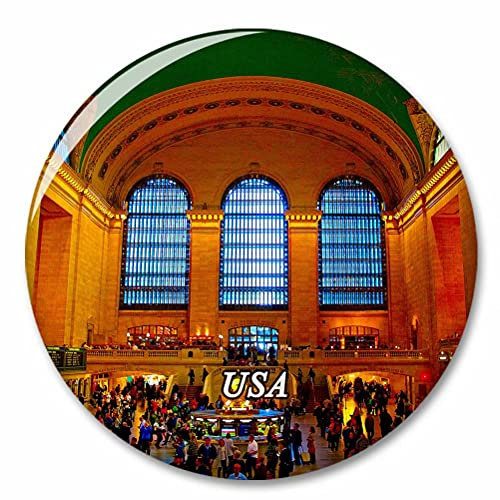 Grand Central Terminal der USA Amerika New York Kühlschrank Magnete Dekorative Magnet Flaschenöffner Tourist City Travel Souvenir Collection Geschenk Starker Kühlschrank Aufkleber