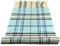 TigerTie Designer Schal in hellblau anthrazit grau beige kariert - Stoff Cashmink - made in Germany