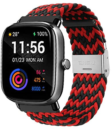 AireWiki Nylon Armband Kompatibel mit ID205L Armband 19mm Für Herren Damen Sport Stoff Ersatzband Uhrenarmband Kompatibel mit ID205S ID205G ID215G ID216 SW020 SW023 WF021 WF025 (C)