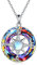 YFN Halskette mit Kompass-Anhänger, Sterlingsilber, Marineblau, Anker, Reisekarte, Halskette, Kompass, Schmuck für Damen und Herren, 45,7 cm + 5,1 cm (Kompass-Halskette mit Vulkankristall)