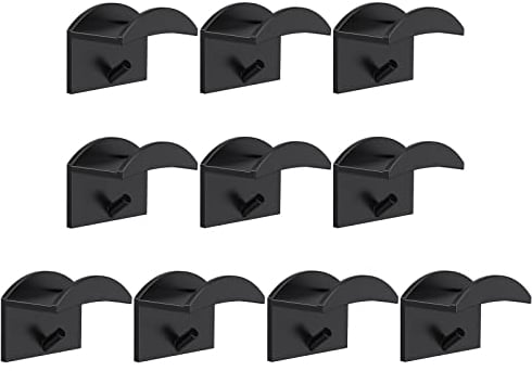 LdawyDE Hat Rack, 10 PCS Self-Adhesive Baseball Cap Storage Stand Wall Mount No Drilling Cap Rack Hat Hanger Holder for Wall Baseball Caps Hats Headphone Necklace Ring Organize