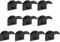 LdawyDE Hat Rack, 10 PCS Self-Adhesive Baseball Cap Storage Stand Wall Mount No Drilling Cap Rack Hat Hanger Holder for Wall Baseball Caps Hats Headphone Necklace Ring Organize