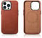 Mobiskin case compatible with Apple iPhone 14 PRO (6.1 inch), phone case, cover with genuine leather, ultra-slim protective case, bumper, vintage brown