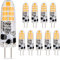 Aegislogic G4 LED Bulb 3000K Warm White Non-Dimmable Replacement for G4 10W/20W Halogen Flicker-Free 10 Pack Small LED Light 2 Pin Base Lamp