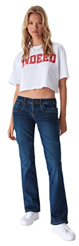 LTB Jeans Damen Stretch Valerie Bootcut Fit Jeanshose Hose Denim | Tiefer Bund Blau 24 25 26 27 28 29 30 31 32 33 34