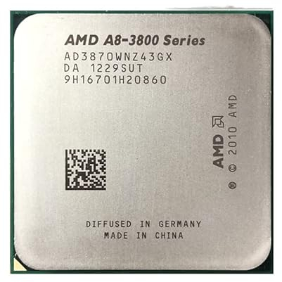 Hegem AMD A8-Series A8-3870K A8 3870 A8 3870K 3.0 GHz Quad-Core CPU Processeur AD3870WNZ43GX Socket FM1 Pas DE Ventilateur