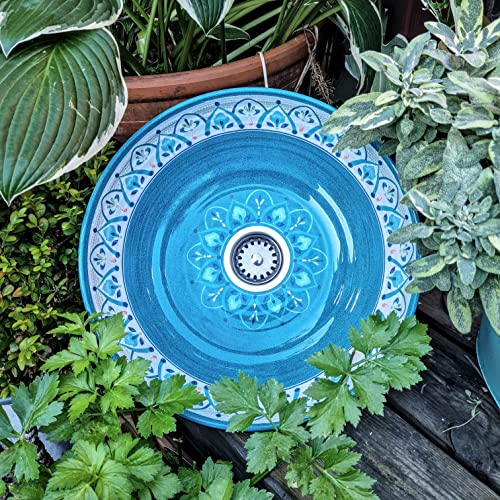 Piccolo lavandino per camper blu mediterraneo modello melamina leggero
