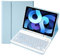 SOPPY Custodia con Tastiera per iPad Air 11 pollici (M3 2025 / M2 2024) e Air 4a/5a Gene e iPad Pro 11 pollici (1a/2a/3a/4a), Cover con Tastiera Staccabile, con Slot per Penna Stilo, Azzurro