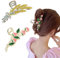 2 Stück Haarspangen Kraeoke Weizen Haarklammer Erdbeere Hair Clips Metall Hinterkopfclip Große Haarspange für Mädchen geeignet (Kombination 6)