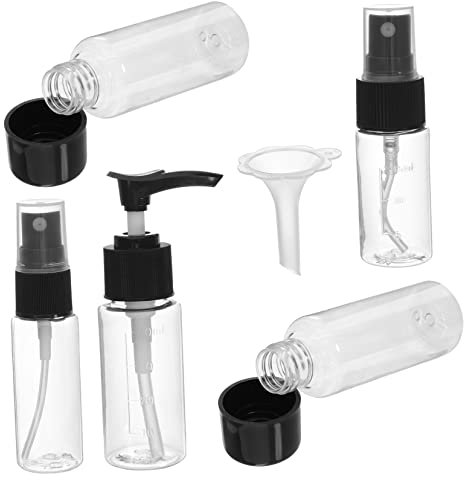 minkissy Travel Size Spray Bottle Lotion Bottles Cosmetics Dispenser Set Refillable