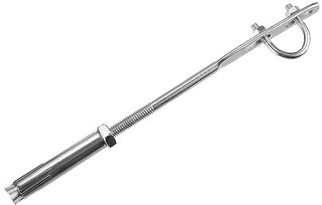 QUARKZMAN U-Bolzen Rohrschelle mit M10 Dehnschraube Passt 3/4(20mm) Rohrstützen 250mm Lang Einstellbar Rohrhalterung für Gasleitung