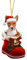 Hund im Schuh Weihnachtsbaumschmuck Lustig, Niedlicher Christbaumschmuck Hund, 2D Acryl Weihnachtsbaum Deko, Weihnachtsanhänger für Auto
