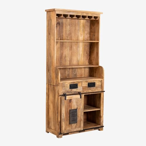SKLUM Uain Schrank aus Mangoholz mit 2 Schubladen -