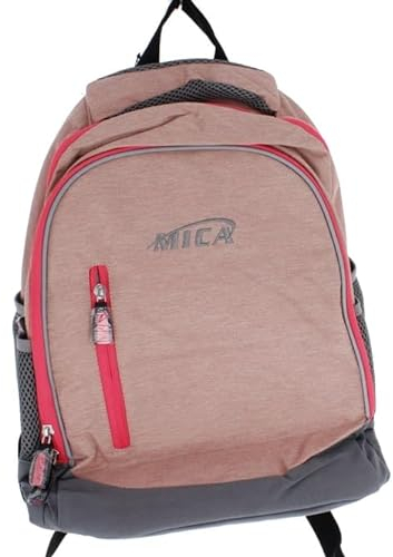 MICA Rucksack rosa/grau - aus Textil - ca. 30 x 41 x 20 cm