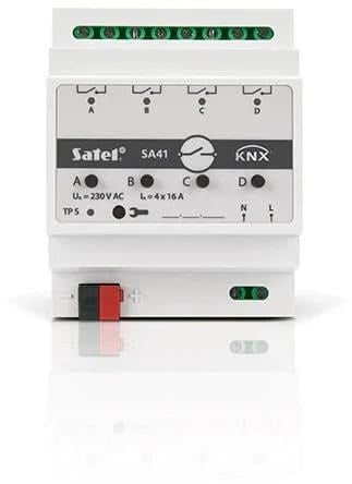 Satel KNX-SA41 Attuatore di commutazione universale 4 canali