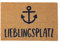 Seaside No.64 - Maritime Fußmatte aus Kokosfasern, rutschfestem PVC - dekorativer Schmutzfänger im nautischen Design - Drecksammler für Flur, Terrasse, Wintergarten (Lieblingsplatz, 60x40 cm)