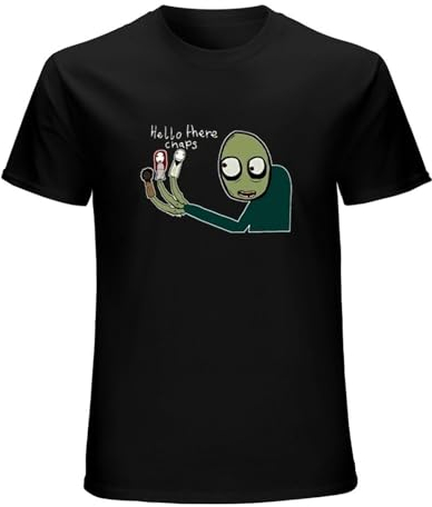 Salad Fingers Rusty Spoons T-Shirt Black Unisex Mens Tees S