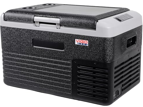VigoCool Kompressor Kühlbox 50L - Ideal für Camping & Auto, Vielseitig 12V/24V/230V, Temperaturbereich -20°C bis +20°C, Kühlbox Elektrisch, Kühlbox Kompressor, Camping Kühlschrank