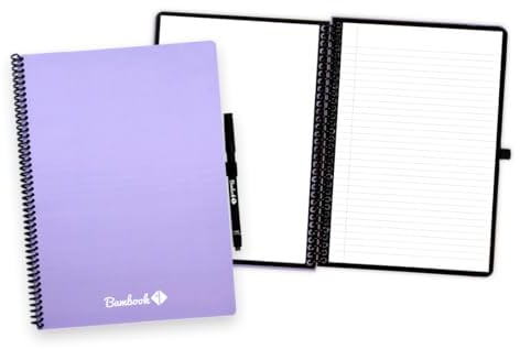 BAMBOOK Colourful Notebook - Lilac - A4 - Blank & lined