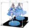 FHMIDIC Vitrine en acrylique transparent avec dos miroir, résistante à la poussière, verre alternatif pour objets de collection, figurines, Lego, modèles, jouets (25 x 25 x 25 cm)