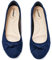 Veittes Women's Wide Width Flats Shoes - Fashion Round Toe Slip-on Comfortable Bow Ballet Shoes.(2109004-2408,BL/MF,UK10 Wide)