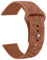 ZGCE Floral Gravierte Armband 20mm 22mm Uhrenarmbänder, Wasserdichtes Silikon Armbänder, Mit Schnellverschluss Verstellbares Ersatzarmband für Herren Damen (22mm, Braun)