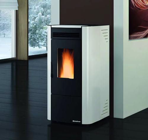 La Nordica - Stufa a pellet ventilata 6,5 kW Bianco
