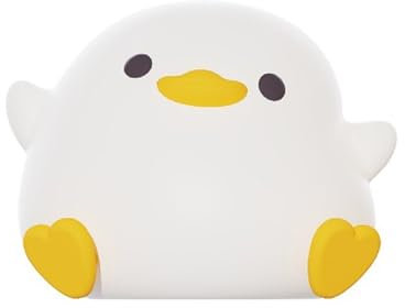 Dzaayediiy Enten-Nachtlicht, niedliche Silikon-Entenlampe für Kinder, verstellbare Helligkeit, per USB wiederaufladbar, weiches warmes Licht, niedliche Nachtlichter, Kindergeschenke für Jungen,
