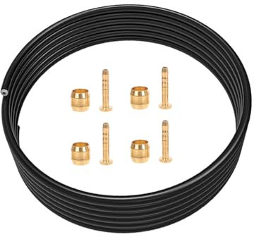 Kit de tuyau de frein hydraulique pour vélo avec raccords Compatible avec le frein de vélo VTT BH59 avec 4 lives de frein de vélo 4 inserts de connexion en laiton