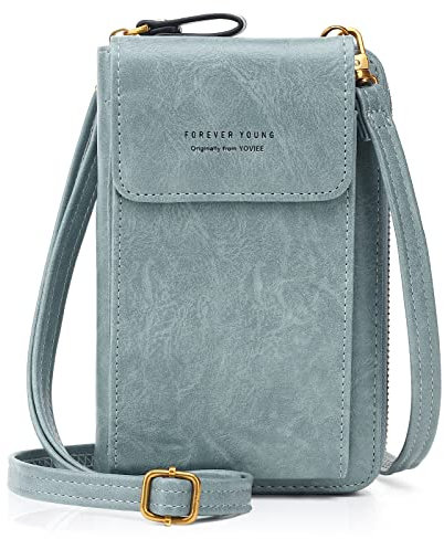 YOVIEE Handytasche Damen Klein Crossbody bag RFID Geldbörse Handytaschen zum Umhängen für Handy Umhängetasche Modern veganem Leder Handy Verstellbar Schultergurt 6,7 zoll