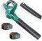 Battery Leaf Blower 18 V, Electric Leaf Blower with 2 x 5.5 Ah Battery and Charger, Removable Tube, 180 CFM, for Garden, Lawn Care, Gardening, Snow Removal (for Makita 18 V Battery) ﻿