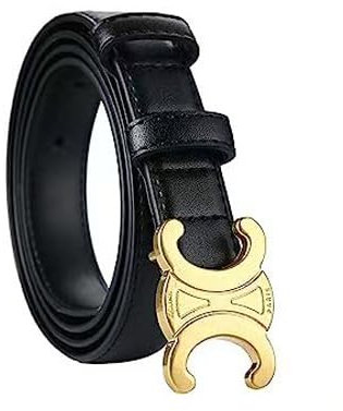 baizhong gürtel frauen Damen Gürte frauen gürtel Gürtel Ledergürtel für Jeans Freizeithosen (Schwarz, 100cm)