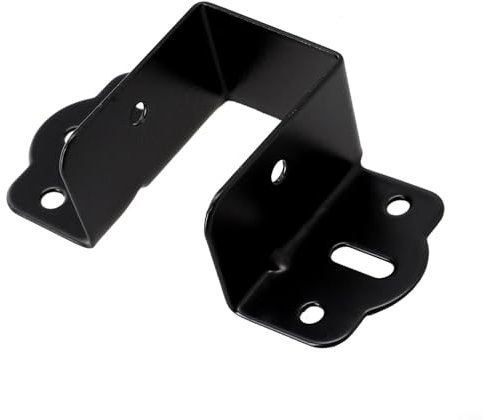 Sumsoctober Lot de 2 clips en U en métal pour sommiers de lit, supports de raccordement, composants de fixation, support central, clips en U en acier inoxydable (35 mm)