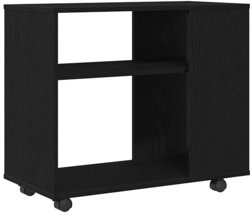 vidaXL Beistelltisch Schwarze Eiche 70 x 35 x 60,5 cm Holzwerkstoff