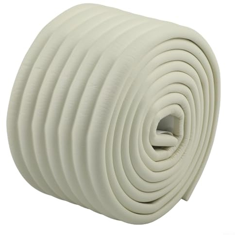 Ruban isolant pour tuyau d'extérieur avec bande de mousse anti-gel et protection thermique pour tuyaux d'eau et de climatisation (blanc)