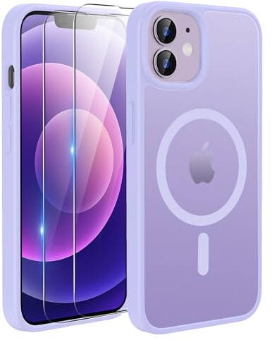 TQIAHF Cover Custodia Magnetica per iPhone 12 / iPhone 12 PRO, Viola