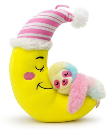 Landahl & Baumann Paresseux en peluche 25 cm - Doudou doux - Rose - Peluche pour enfants - Idée cadeau pour filles et garçons