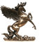 Pegasus Figur - Das geflügelte Pferd | Griechische Mythologie Skulptur Statue Veronese Bronze-Optik