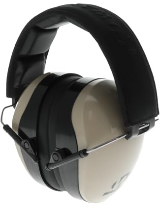 Walker's Dual Colored Passive Muff - Compact Folding Lightweight 26dB NRR Hunting Gun Range Shooting Hearing Protection Muff w/Padded Headband & PVC Earpads, Flat Dark Earth