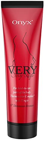 Onyx Very Sexy Legs Solarium Creme | Tingle Bräunungscreme für Beine | Bräunungsbeschleuniger & Bronzer | Für Gleichmäßige, Schnelle Bräune | Perfekt für Solarium, Sonnenstudio & Außenbräune